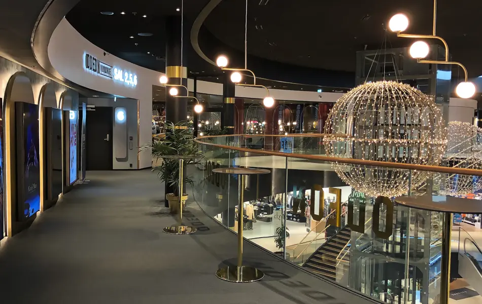 Inngangspartiet til Oden kino på AMFI Moa