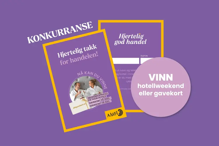 Grafisk bilde med bilde av konkurranselapp til Prisfest