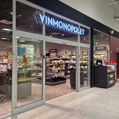 inngangen til vinmonopolet