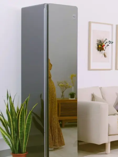 miljøbilde av klesskap lg essence steam fra elkjøp