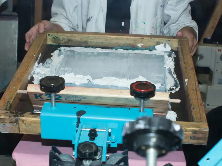 T-skjorte som trykkes