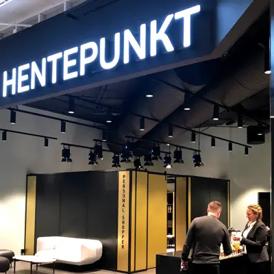 Lokalene til kundeservice, hentepunkt og Personal Shopper