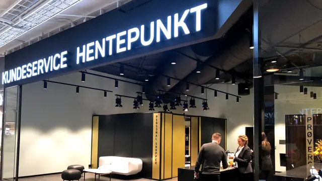 Lokalene til kundeservice, hentepunkt og Personal Shopper