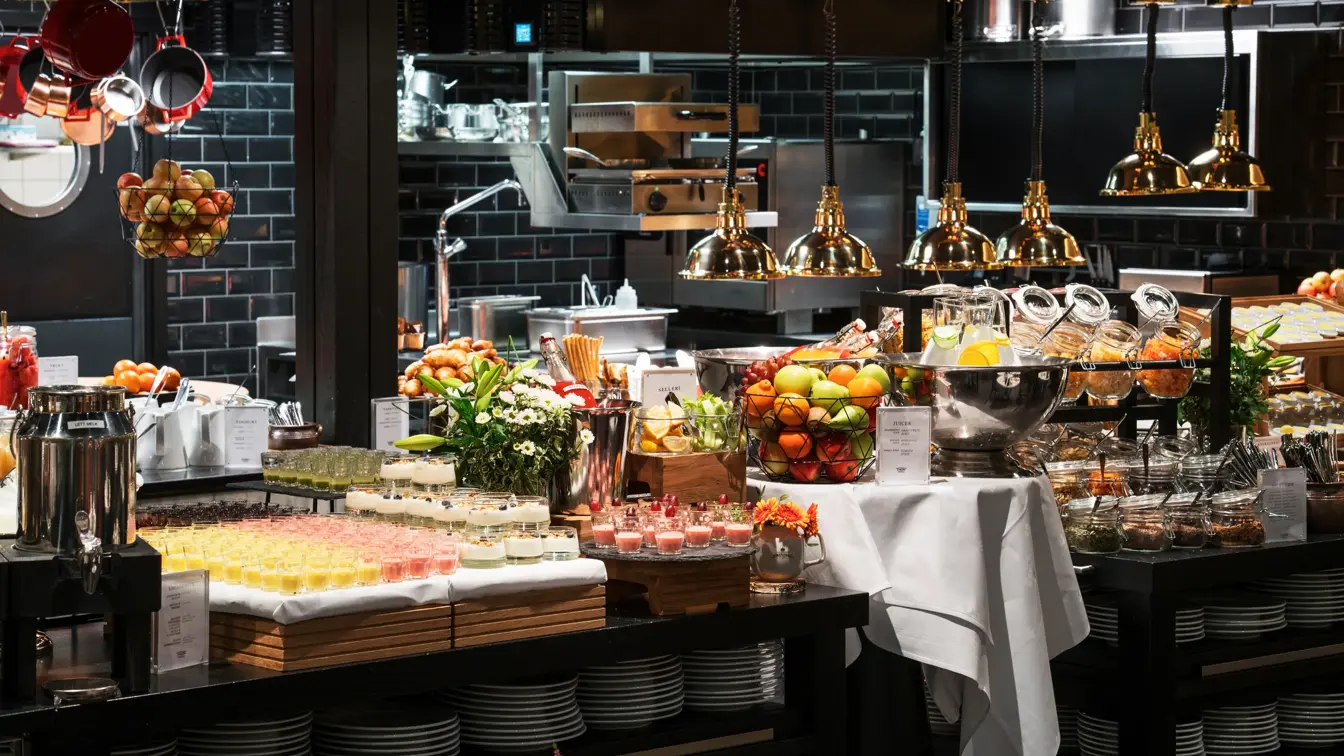 Frokostsal på Thon Hotel Nordlys i Bodø sentrum