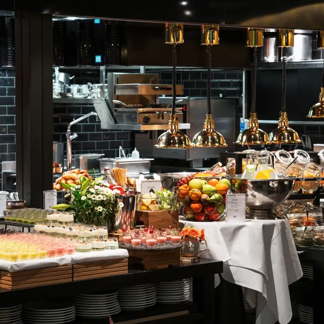 Frokostsal på Thon Hotel Nordlys i Bodø sentrum