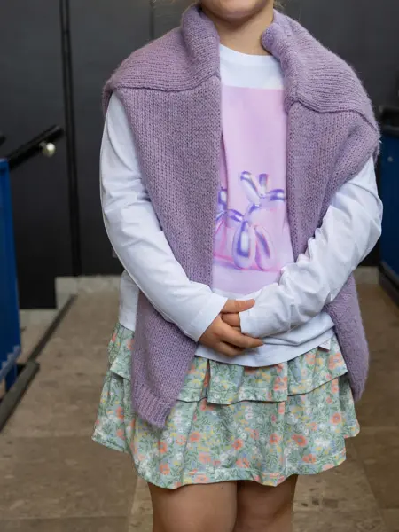 Bilde av barn i klær til skolestart