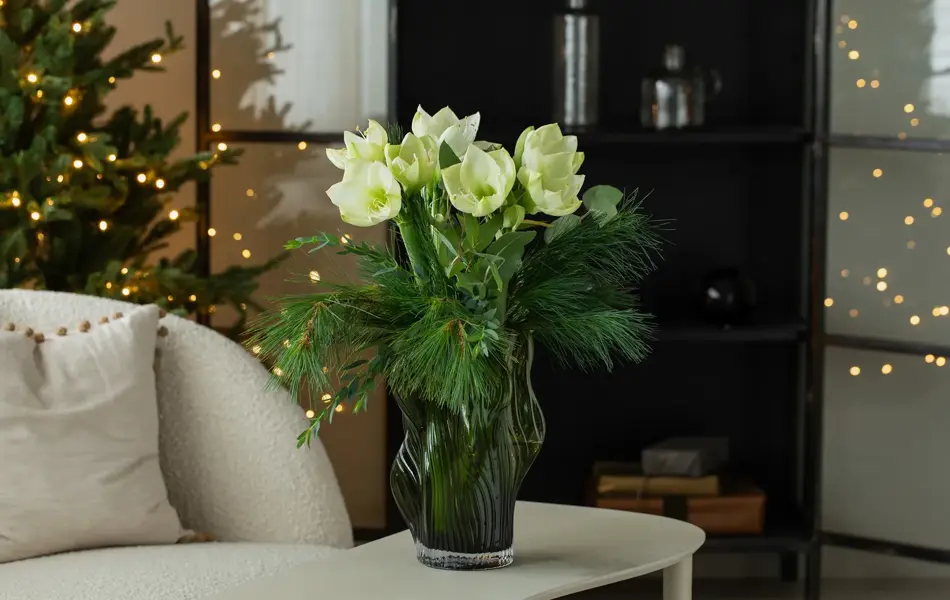 Sandvika_MesterGrønn_Amaryllisbukett