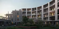 Fasadebilde av boligprosjektet Parkodden i Lillestrøm.