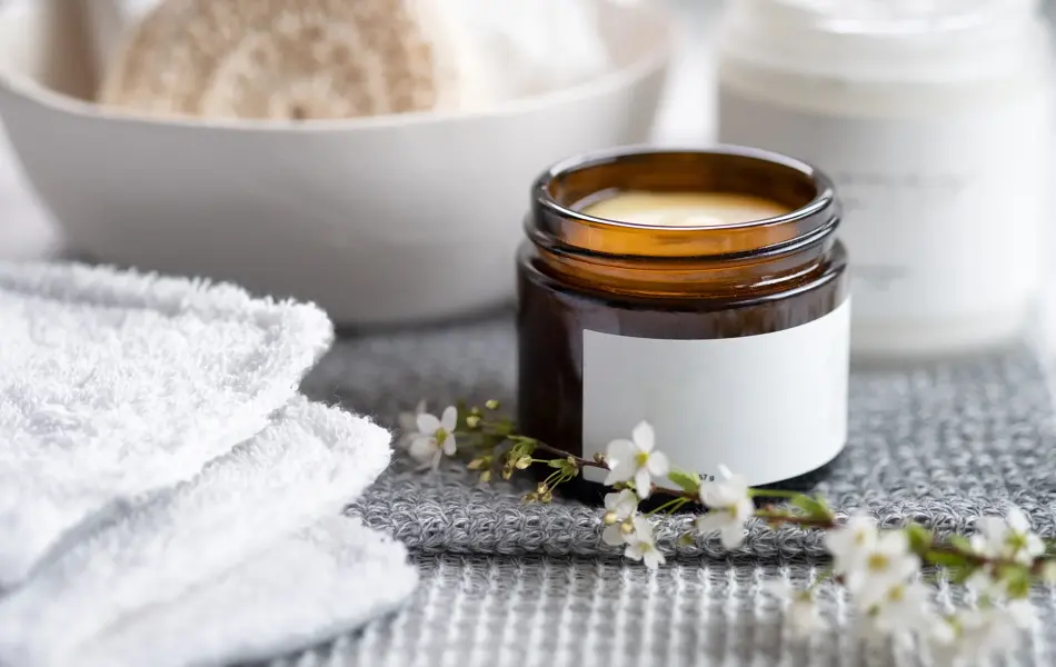 Handmade, reusable makeup remover pads made from recycled towels and crocheted yarn scraps, charcoal infused towel, natural eye makeup remover balm and body butter.