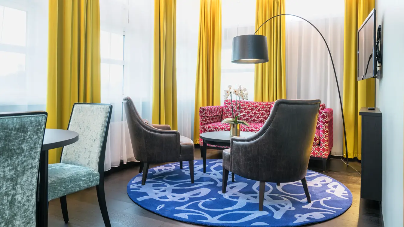 Sittegruppe i suite på Thon Hotel Bergen Airport