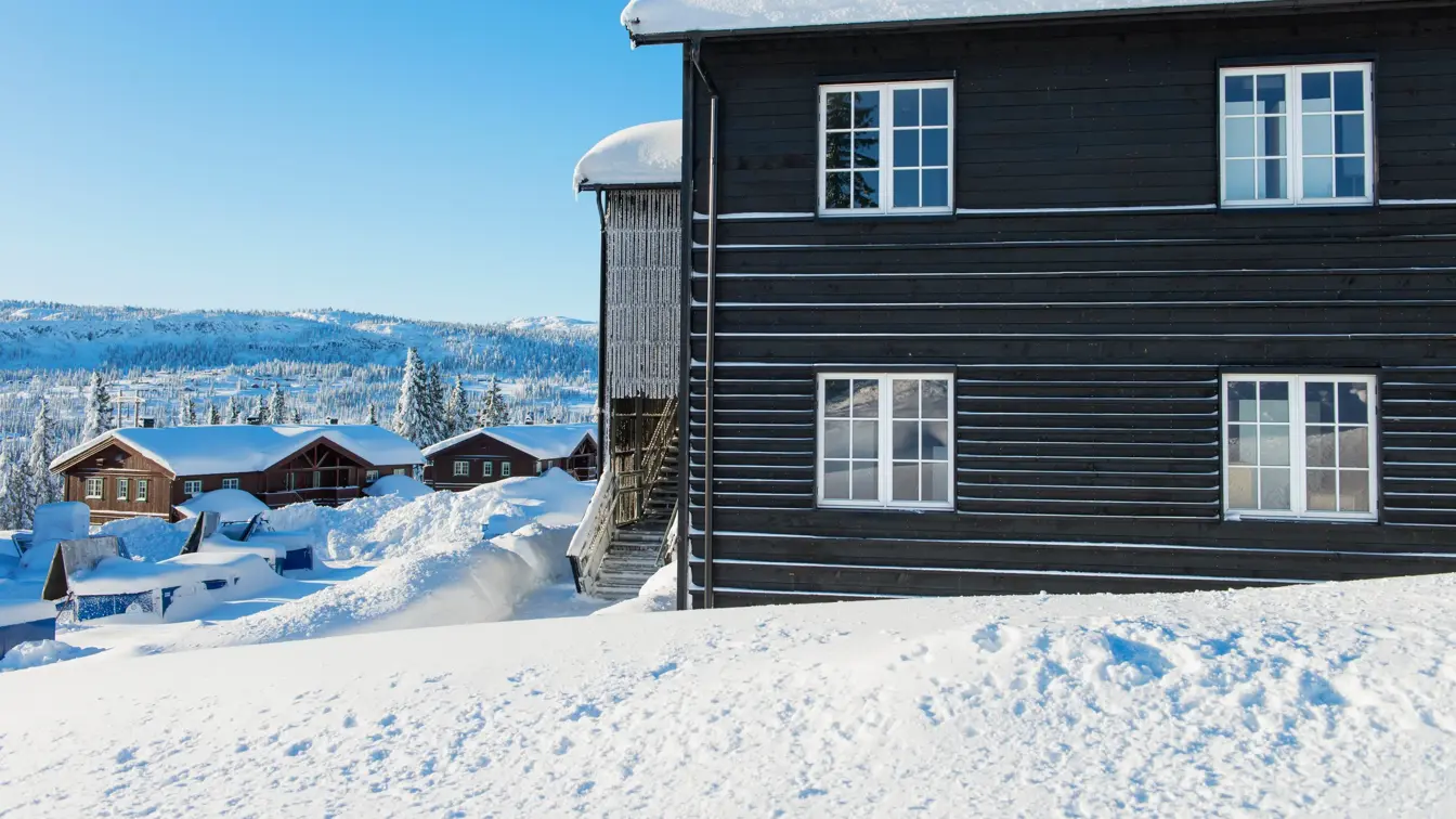 Boligprosjektet Skitorget rett ved Thon Hotel Skeikampen