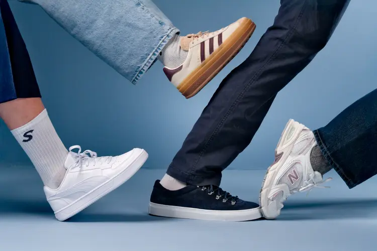 Klare for vår i nye sneakers.