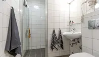 Bildet viser badet på boligprosjektet Skitorget på Skeikampen.