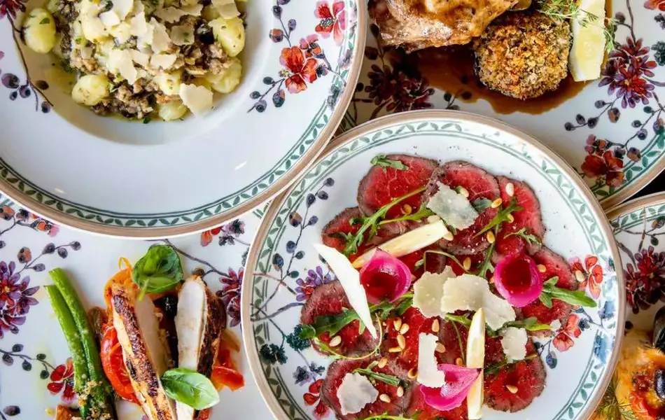 Flere retter på fat