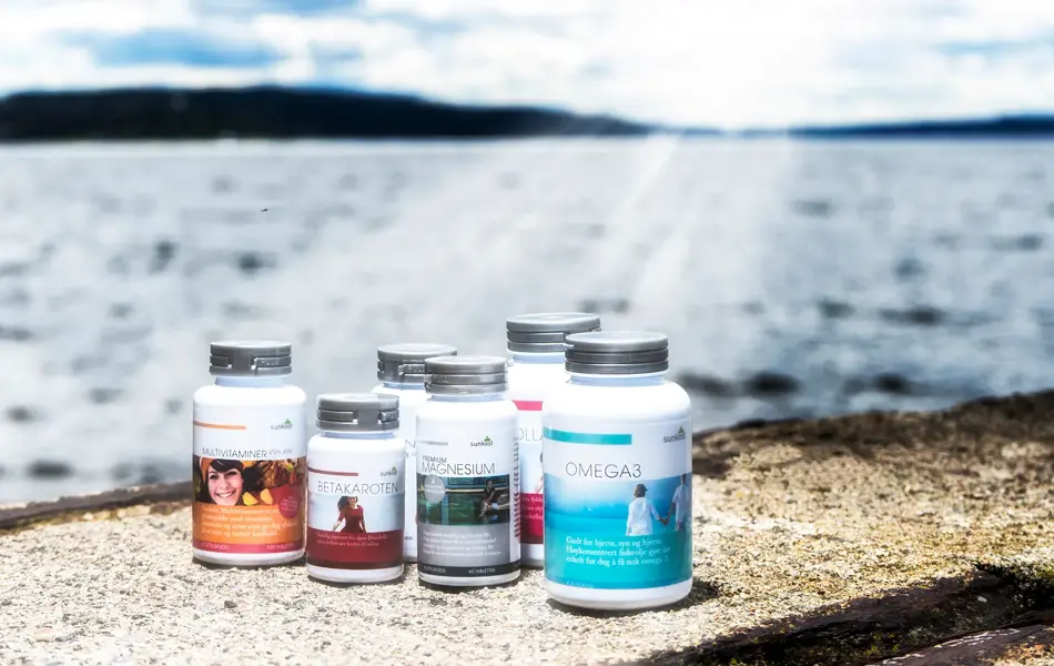 Kosttilskudd som står på et skjær 