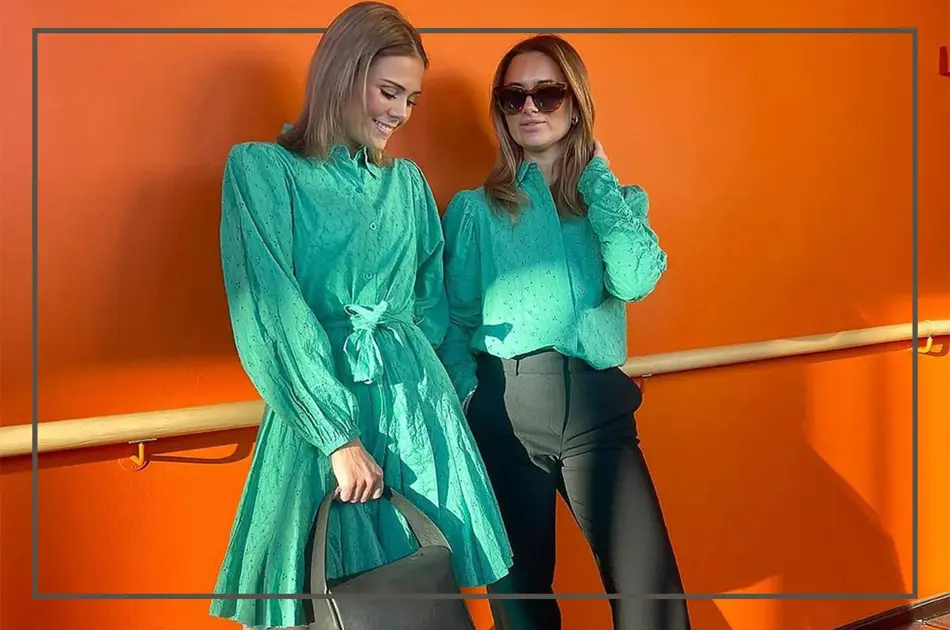 Damer i grønne klær