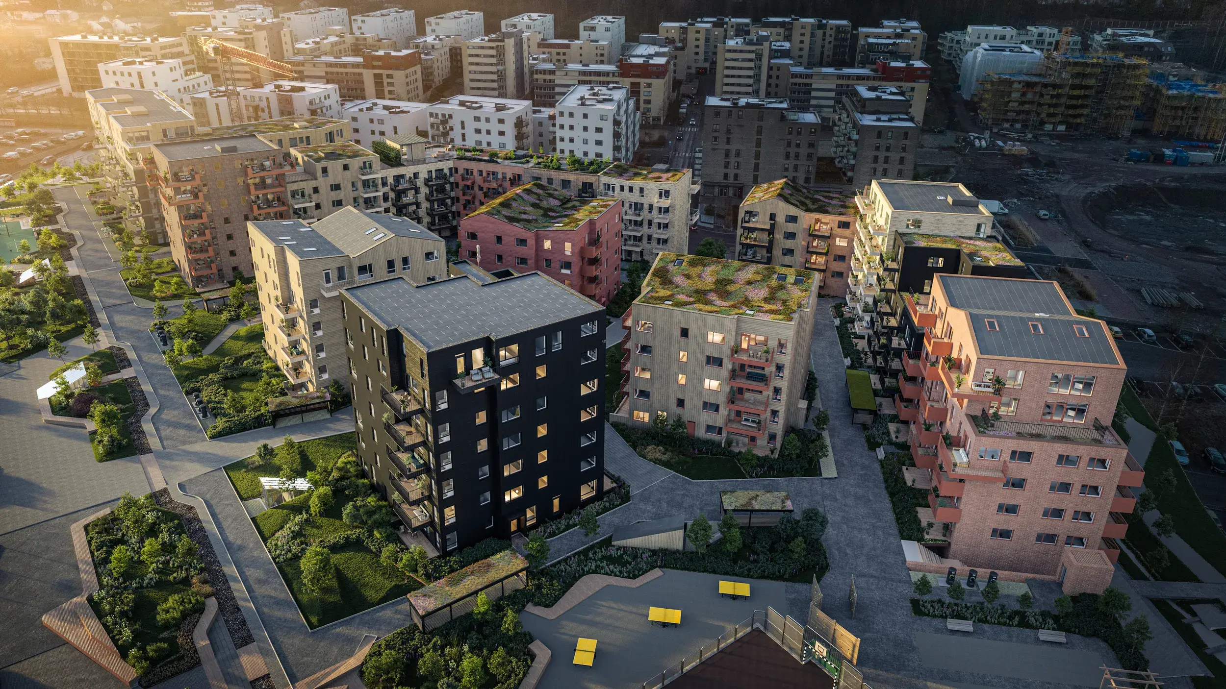 Illustrasjon av boligprosjektet Skårerløkka PREMIUM på Lørenskog.