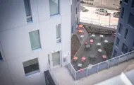 Uteområde på Diagonalen. 