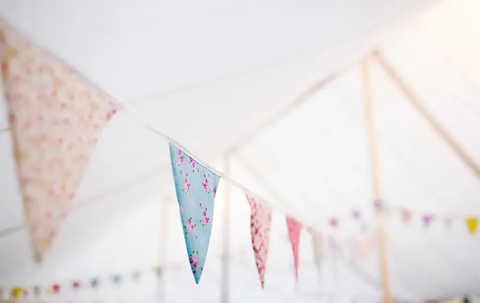 Vimpler i forskjellige farger