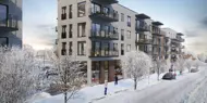 Illustrasjon av Wessel Park i Vestby