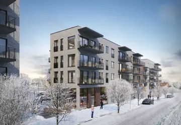 Illustrasjon av Wessel Park i Vestby