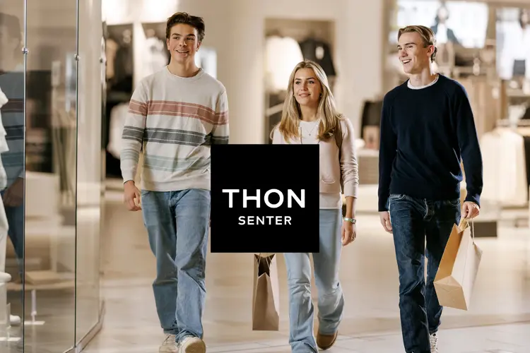  Thon Senter: Kjøpesentre samlet under ett.