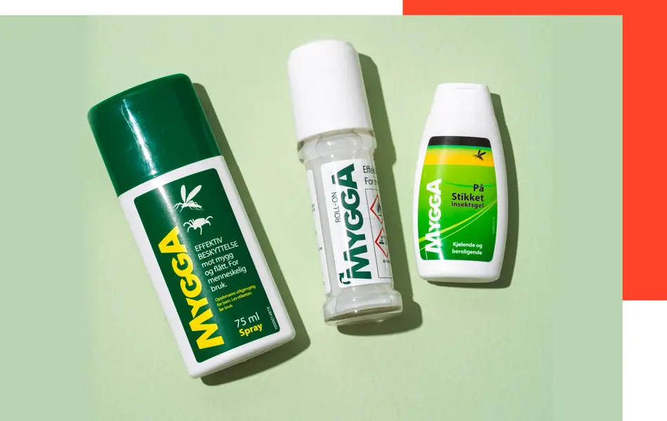 Vil du helst kjøpe myggmiddelet ferdig, finner du produktene fra Mygga både i sportsbutikker og på apotek.