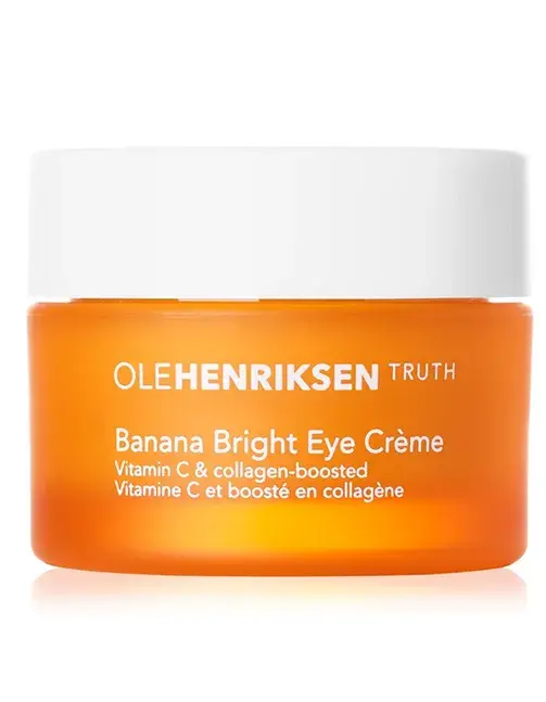 Bilde av en gul krukke med øyekrem fra Ole Henriksen