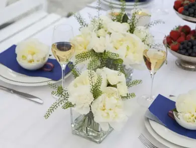 Pyntet bord til 17. mai