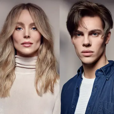 Kvinnelige og mannlige modeller for Nikita 