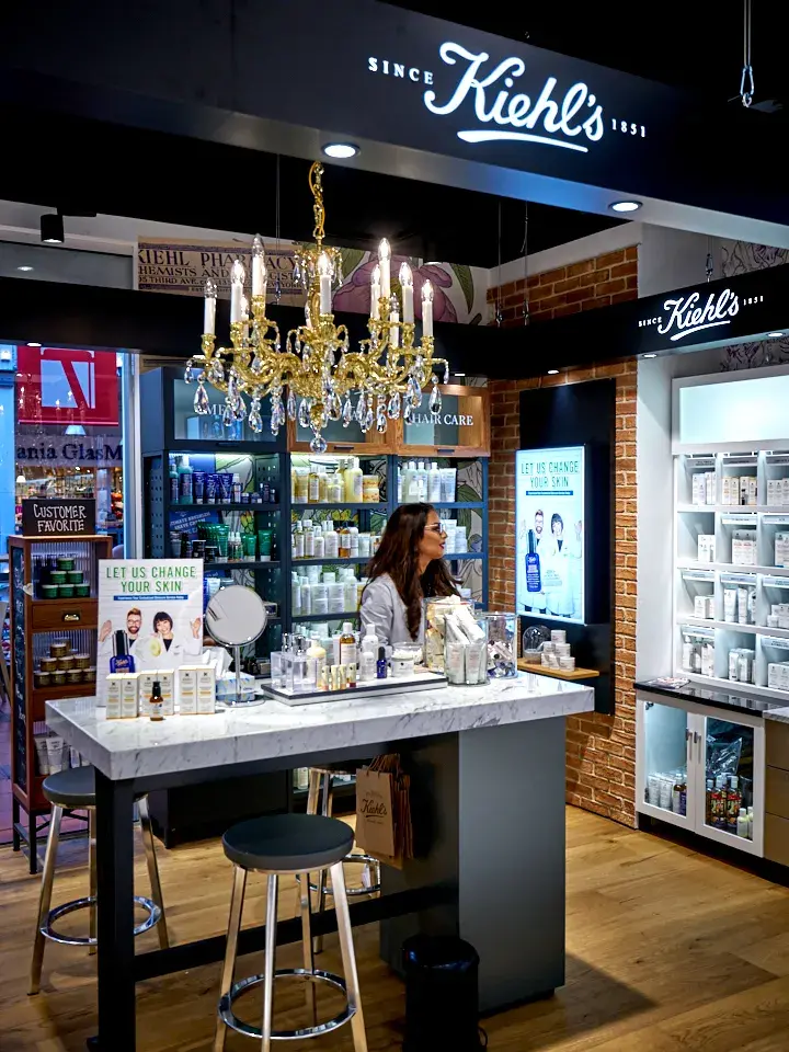 Kiehl's seksjon hos Fredrik og Louisa 