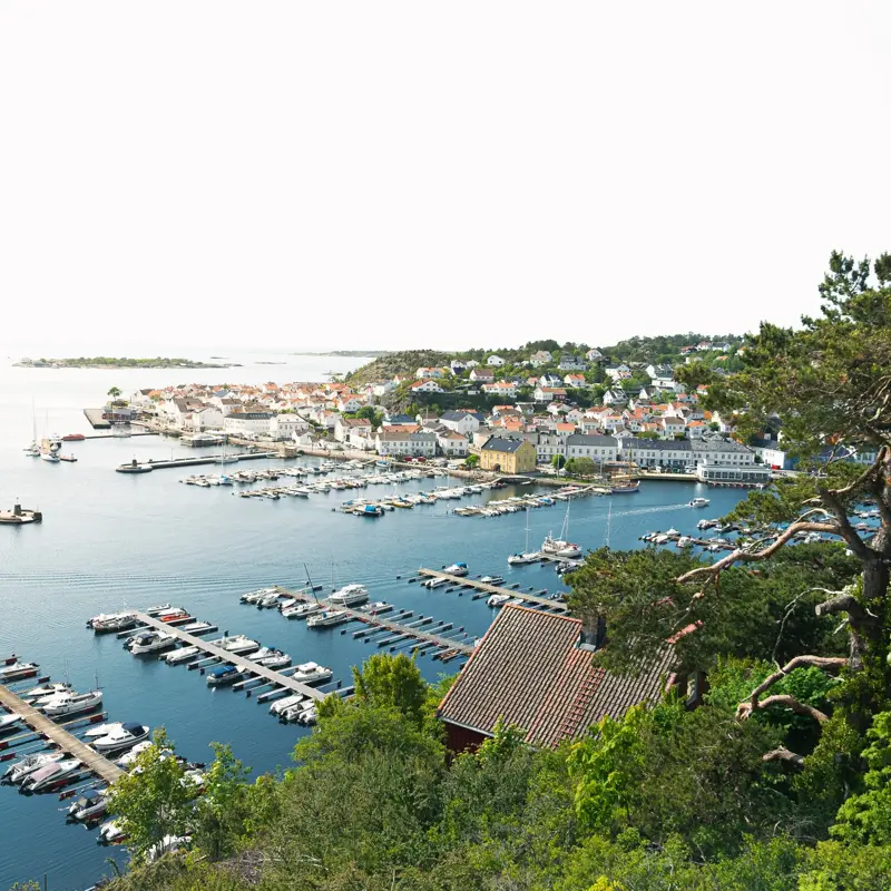 Arendal-Oversikt-Båthavn-Sommer-Sørlandet