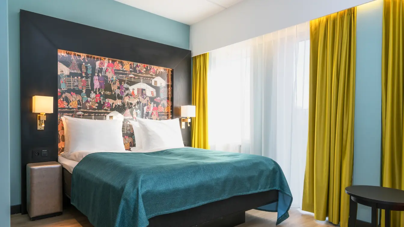 Dobbeltseng i dobeltrom på Thon Hotel Linne