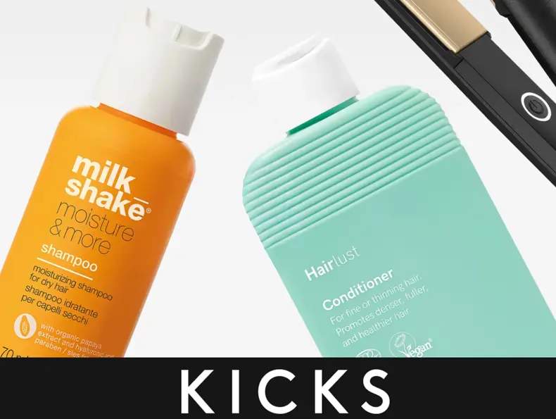 Sjampo, balsam og hårstylingprodukter fra KICKS