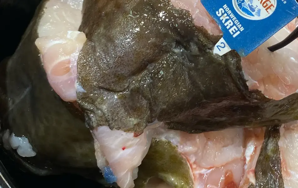 Skrei som er oppdelt