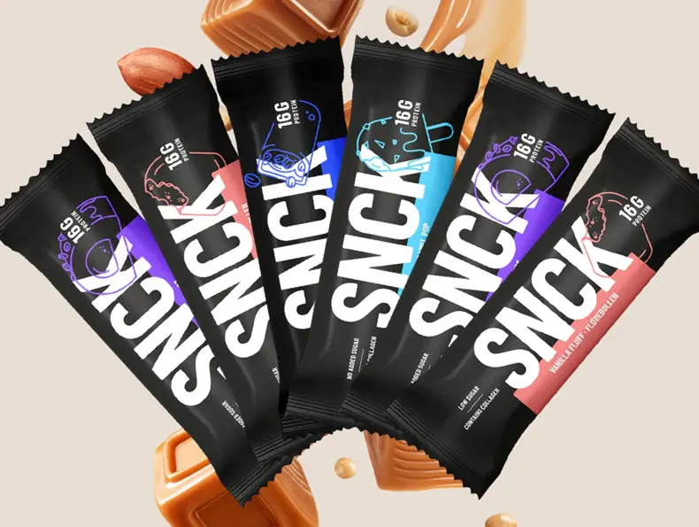 SNCK proteinbars i flera olika smaker