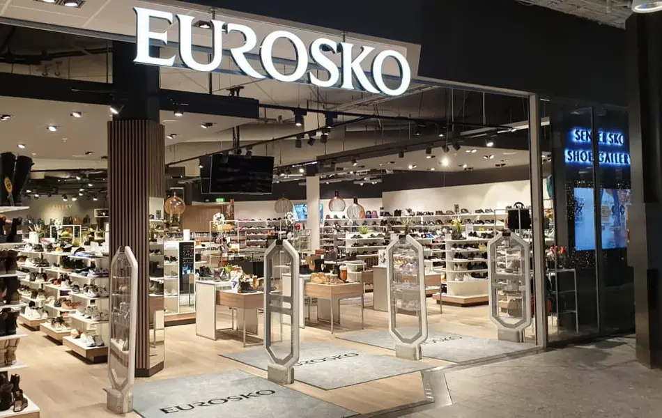 Bilde av fasaden til Senter Sko Eurosko Ski Storsenter