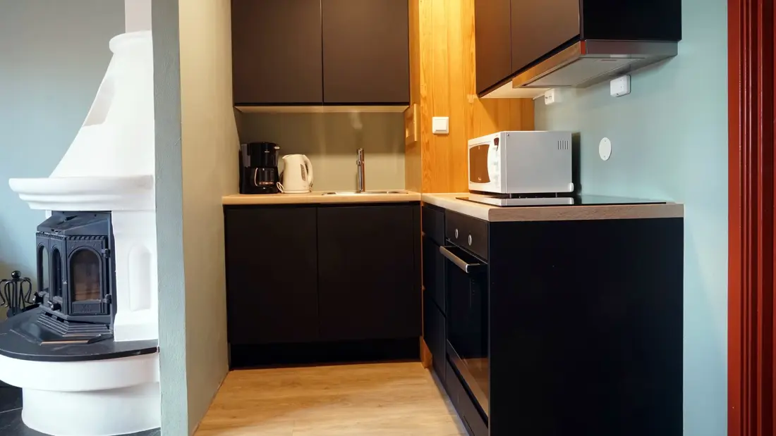 Kjøkken i leilighet på Thon Hotel Skeikampen