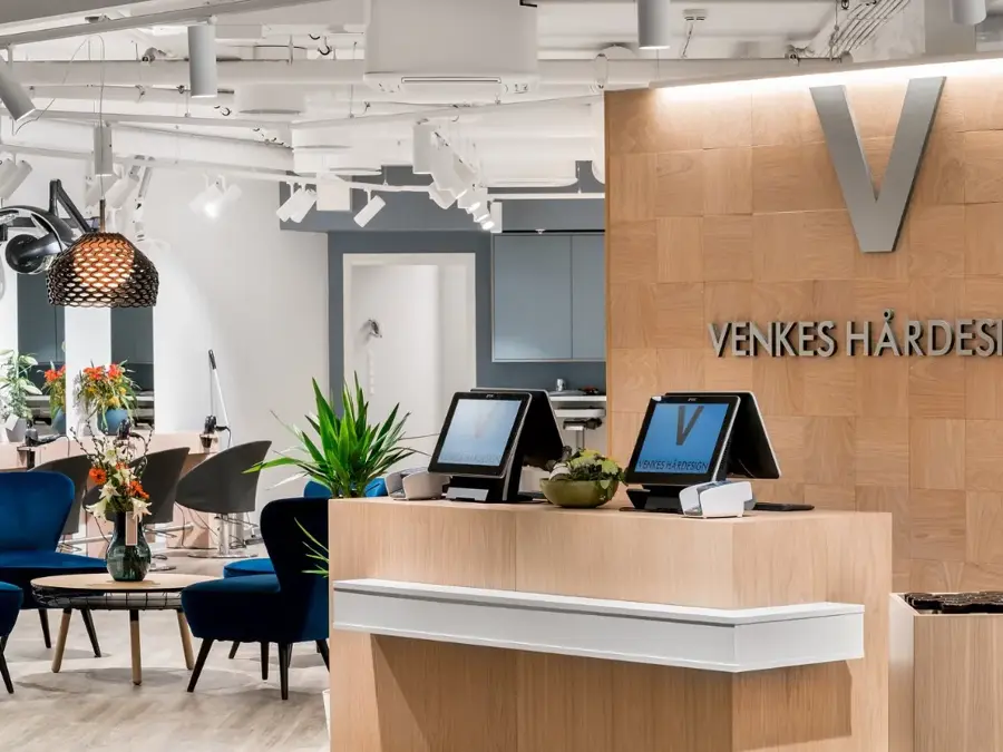 Resepsjonen på Venkes hårdesign 