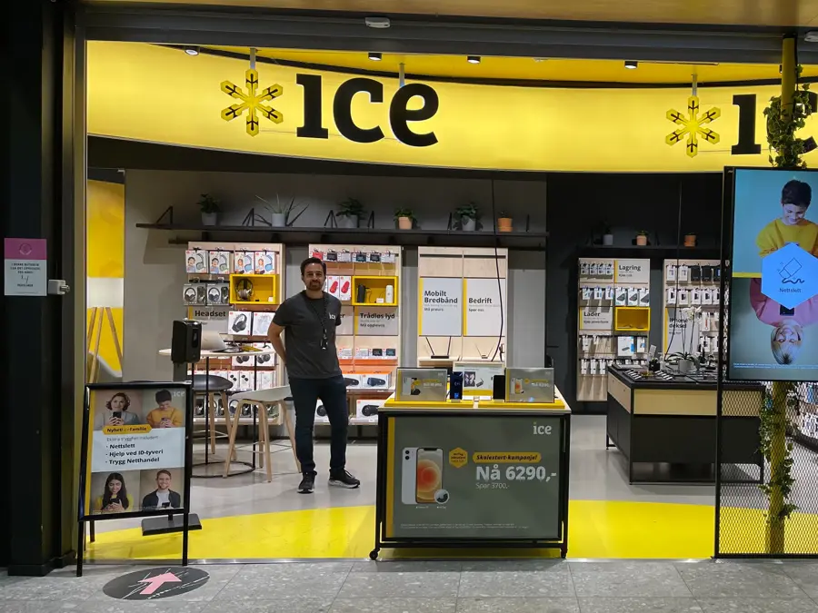 Butikkfronten til ice