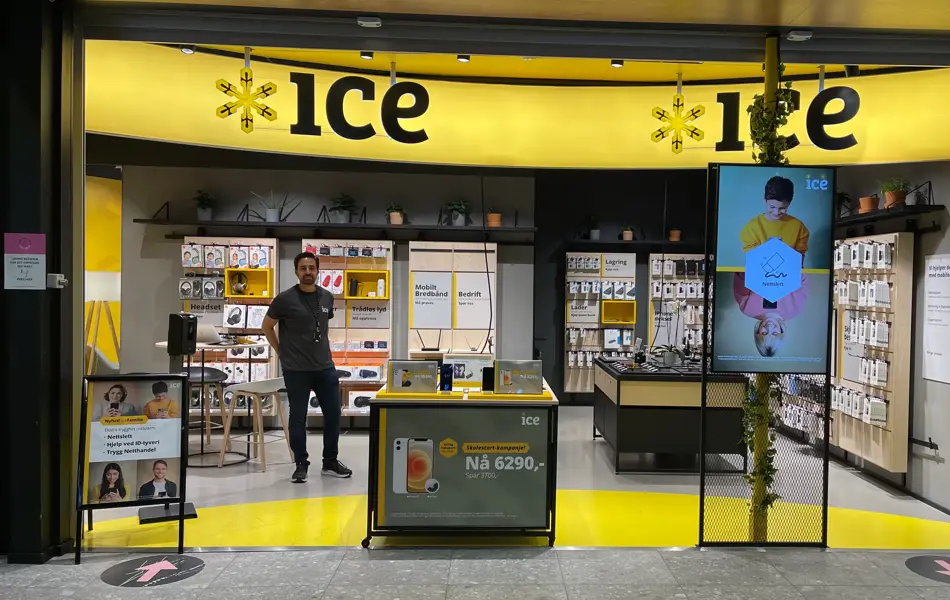 Butikkfronten til ice