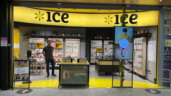 Butikkfronten til ice