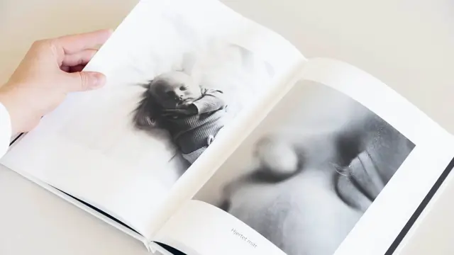 Oppslag av fotobok