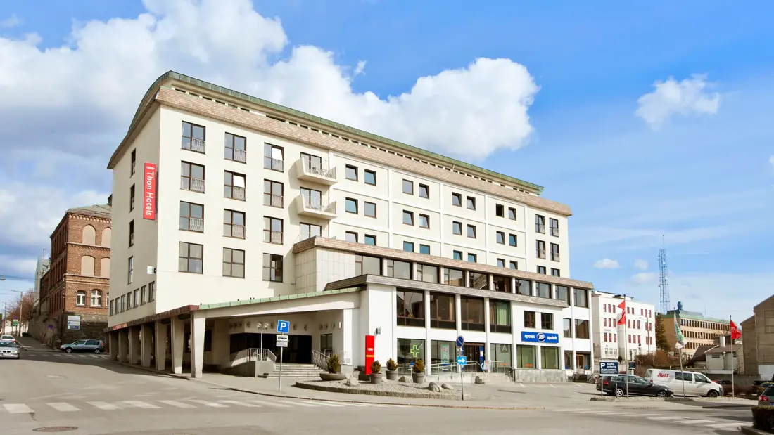 Fasade på Thon Hotel Saga i Haugesund
