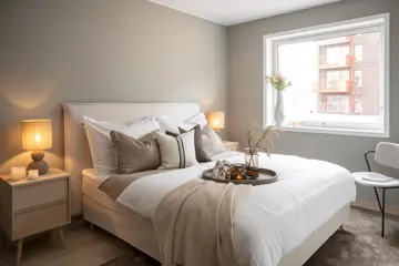 Stort soverom i visningsleilighet på Skårerløkka PREMIUM