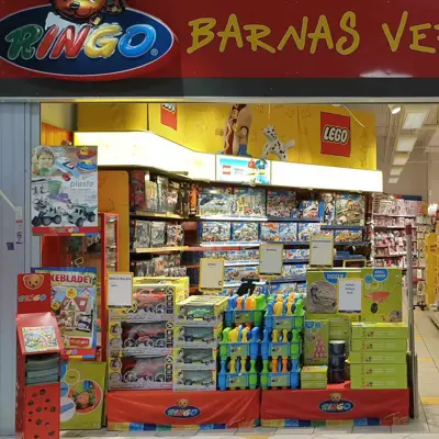 Butikkfasaden til Ringo på Narvik Storsenter