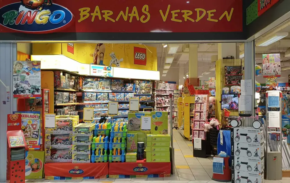 Butikkfasaden til Ringo på Narvik Storsenter