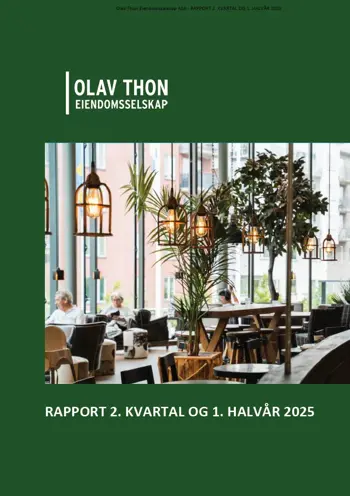 Forsidebilde av OTE rapport for 2. kvartal 2025